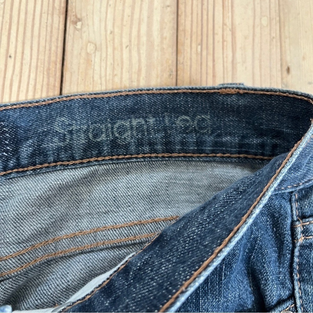 Vintage Calvin Klein Jeans dark blue wash straight leg jeans stretchy material - Picture 6 of 12